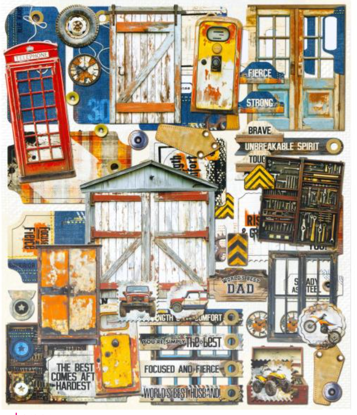 49 and Market Rust & Revs 2.0 Die Cut Elements