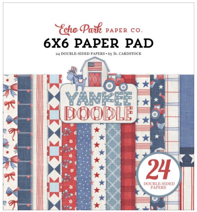 Echo Park 6x6 Yankee Doodle Paper Pad {B09}
