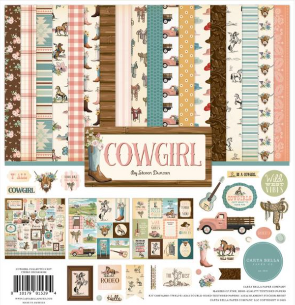 Carta Bella 12x12 Cowgirl Collection Kit {B419}