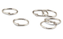 Hygloss 1" Silver Metal Book Rings {G136}