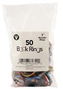 Hygloss 1" Assorted Metallic Book Rings {H17}