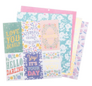 DCWV 12x12 Bright Blooms Cardstock Stack {B711}