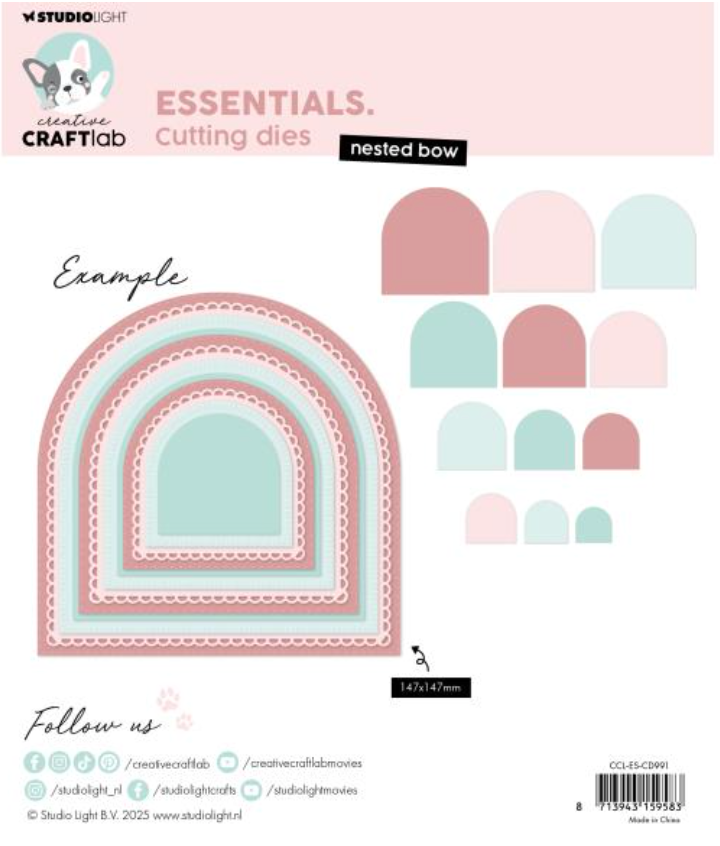 Studio Light Nr. 991 Nested Bow Essentials Cutting Die {X108}