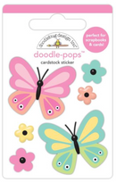 Doodlebug Design Butterfly Kisses Doodle Pop 3D Stickers