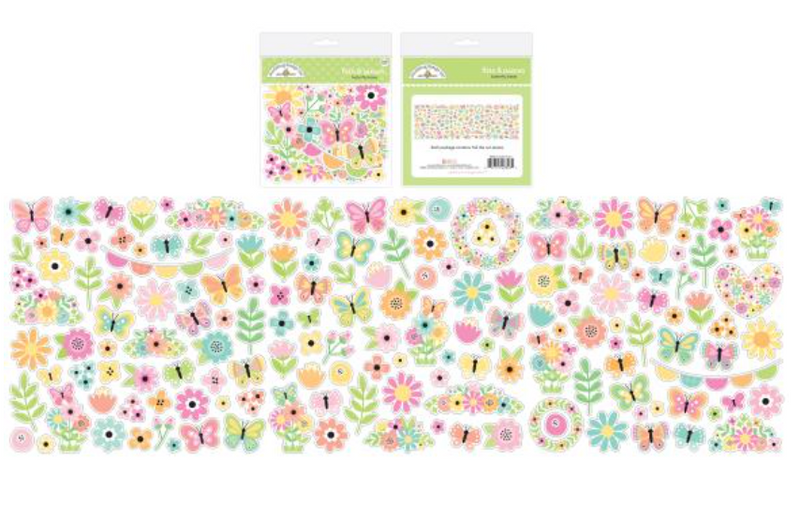 Doodlebug Design Butterfly Kisses Bits & Pieces Ephemera {D166}