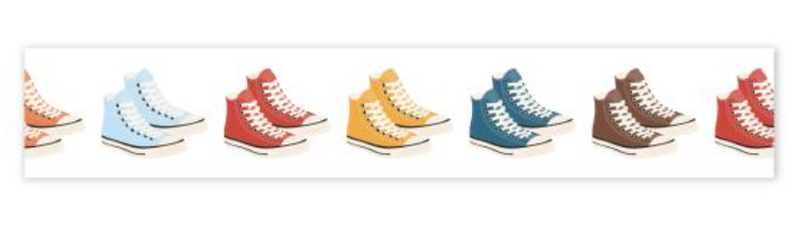 Echo Park Summer Sneaker Washi Tape {G110}