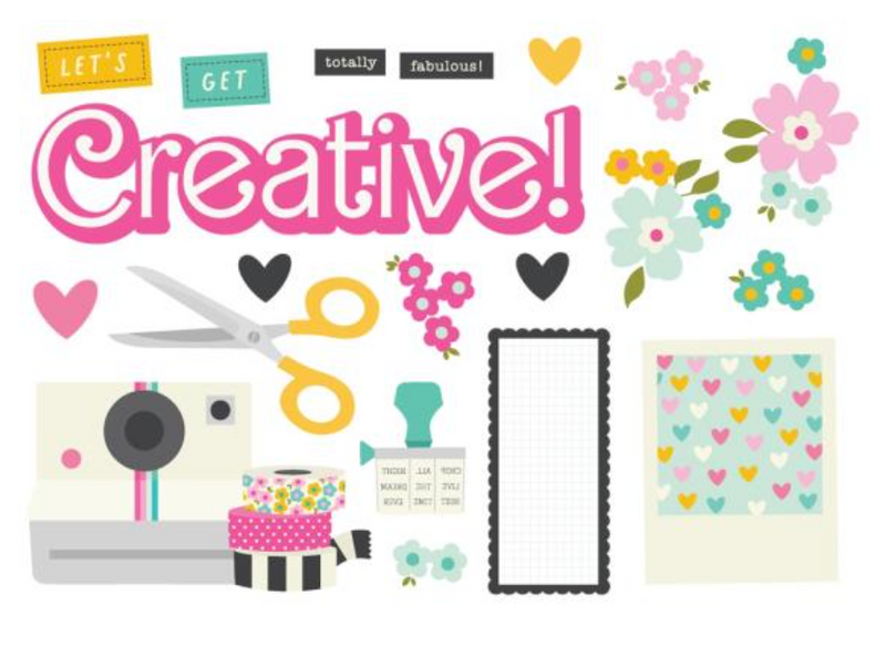 Simple Stories Crafty Babe Page Pieces {B407}