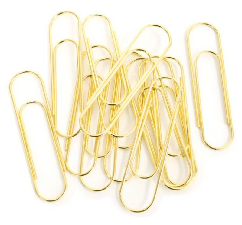 BCi Crafts Gold Jumbo Paper Clips {D131}