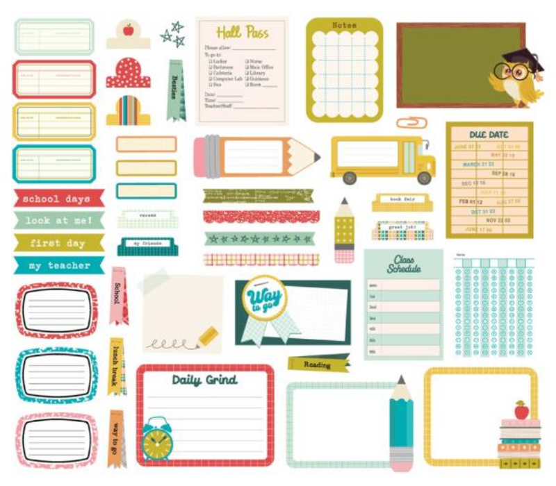 Simple Stories Book Fair Journal Bits & Pieces {D102}