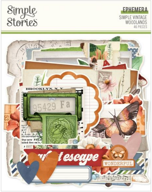 Simple Stories Simple Vintage Woodlands Ephemera {D115}