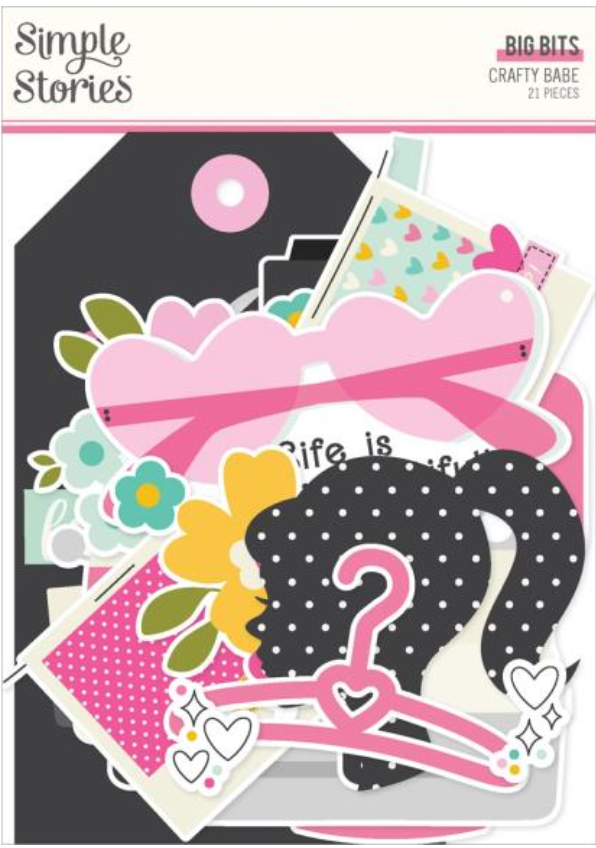 Simple Stories Crafty Babe Big Bits & Pieces {D126}