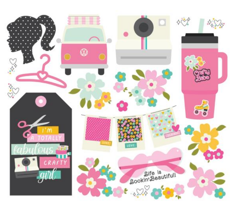 Simple Stories Crafty Babe Big Bits & Pieces {D126}