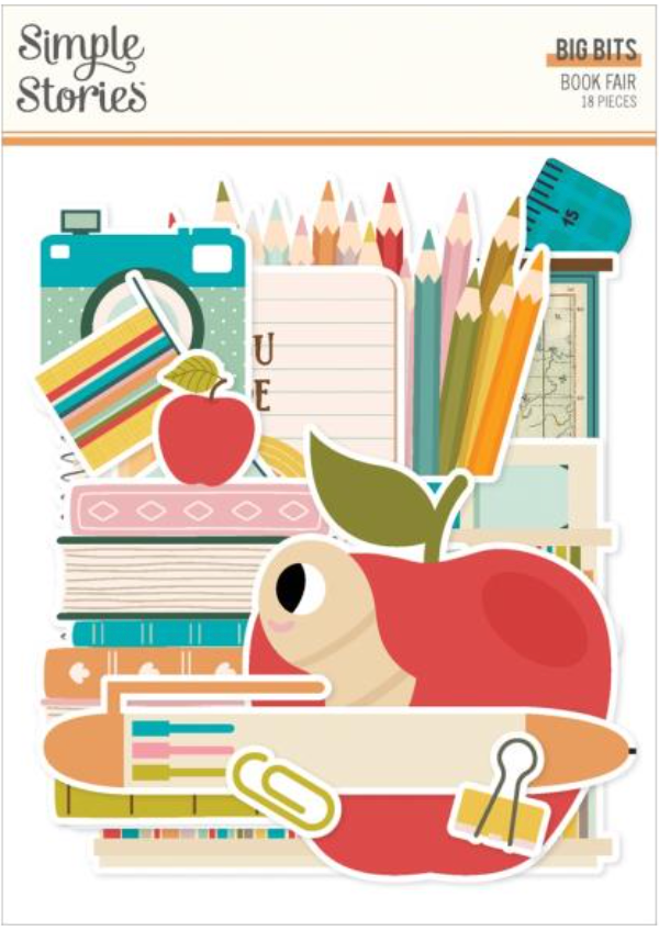 Simple Stories Book Fair Big Bits & Pieces {D163}