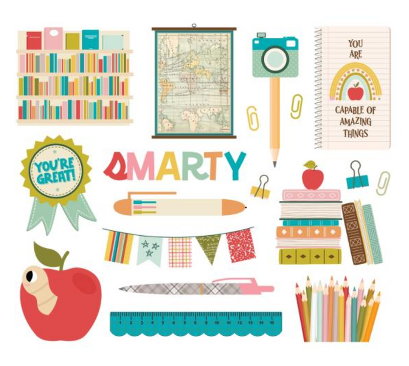 Simple Stories Book Fair Big Bits & Pieces {D163}