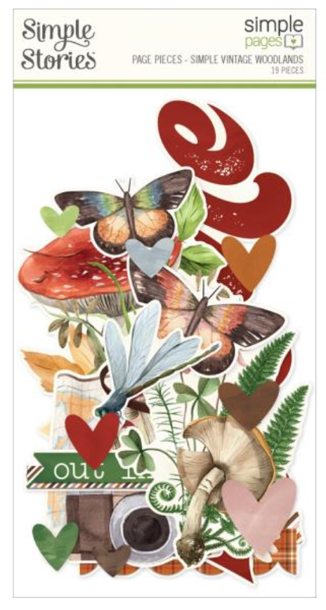 Simple Stories Simple Vintage Woodlands Page Pieces {D135}