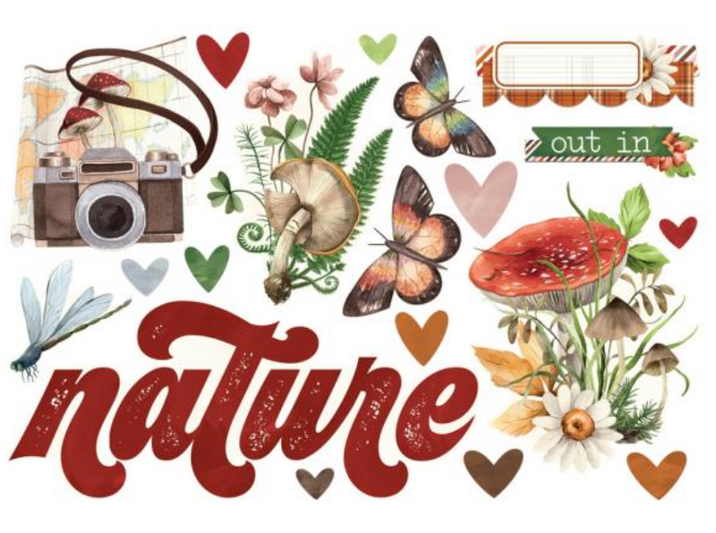 Simple Stories Simple Vintage Woodlands Page Pieces {D135}