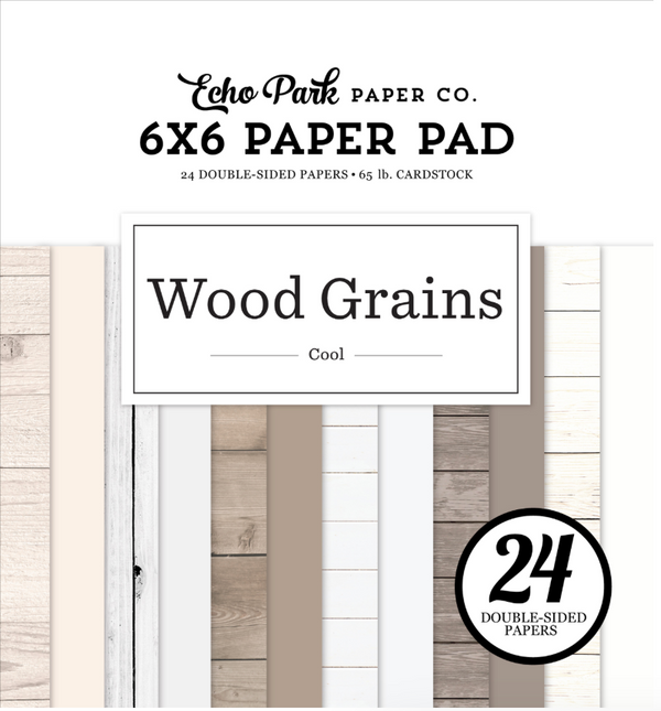 Echo Park 6x6 Cool Wood Grains Paper Pad
