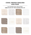 Echo Park 6x6 Cool Wood Grains Paper Pad