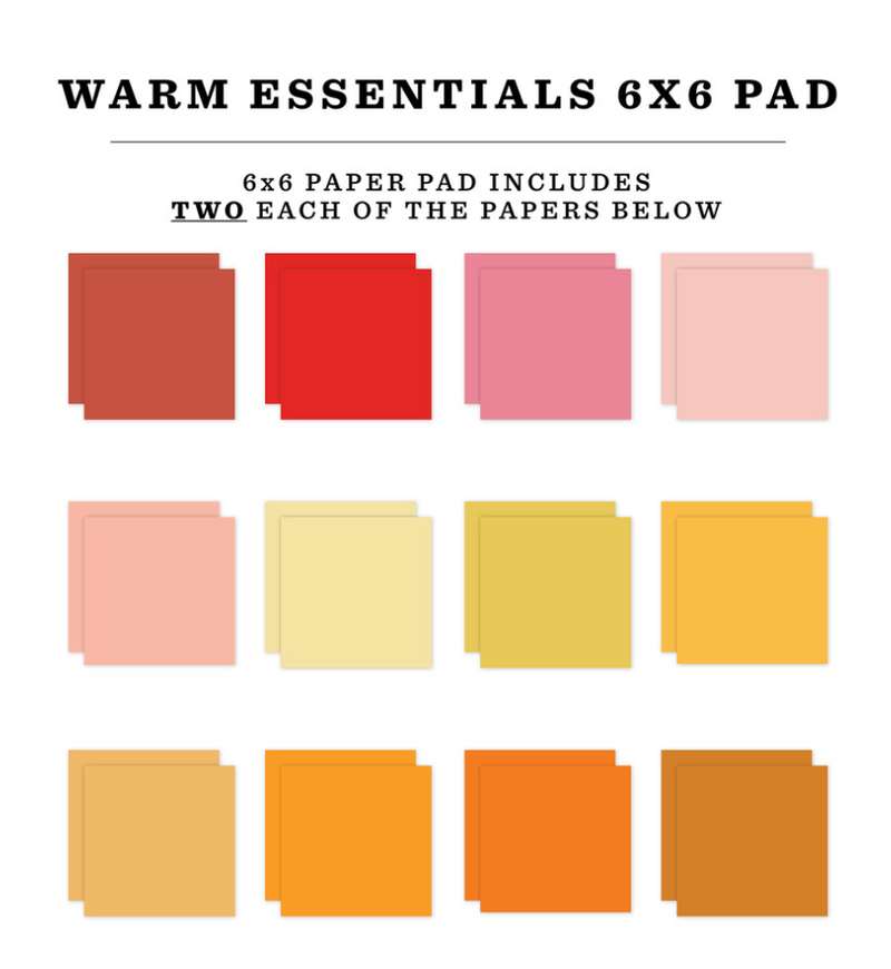 Echo Park 6x6 Warm Essentials Paper Pad