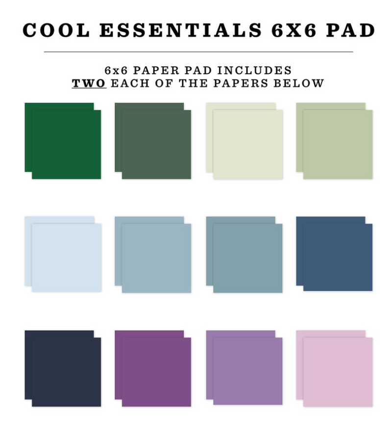 Echo Park 6x6 Cool Essentials Paper Pad