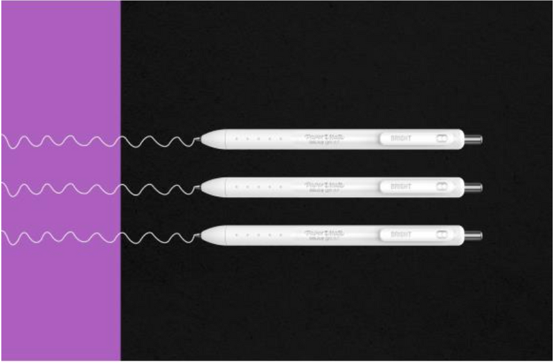 Paper Mate 0.7mm White Ink Joy Gel Pens {X112}