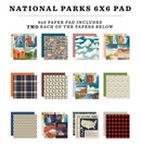 Carta Bella 6x6 National Parks Paper Pad {B519}