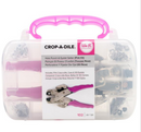 We R Memory Keepers Crop-A-Dile Pink Hole Punch and Eyelet Setter Kit {C206}
