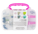 We R Memory Keepers Crop-A-Dile Pink Hole Punch and Eyelet Setter Kit {C206}