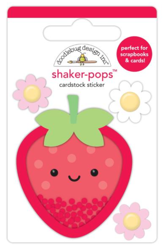 Doodlebug Design Berry Sweet Shaker Pop 3D Stickers {G202}