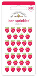 Doodlebug Design Berry Sweet Bitty Berries Enamel Sprinkles