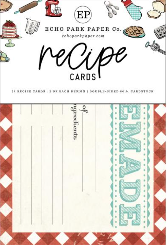 Carta Bella 4x6 Roll With It Recipe Cards