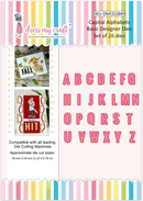 Dress My Craft Capital Alphabet Basic Designer Dies {F210}