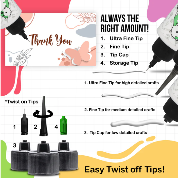 Bearly Art Precision Craft Glue - Tip Kit {D143}