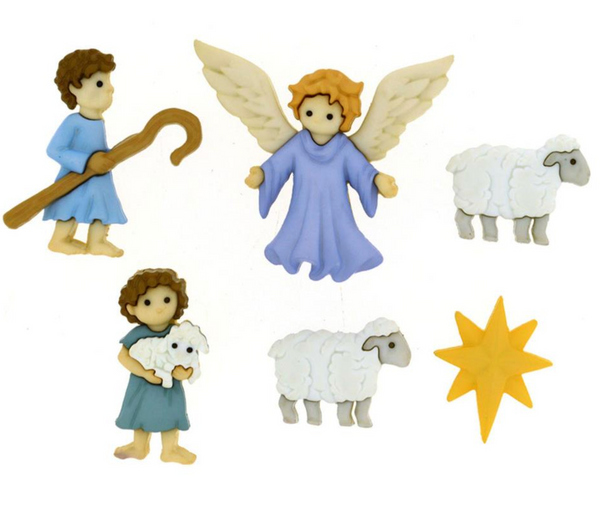 Dress It Up The Good Shepherd Buttons {G81}