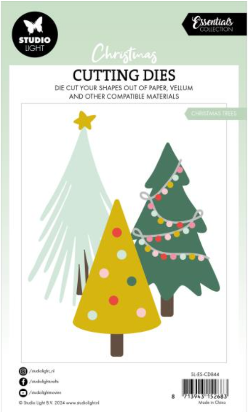 Studio Light Nr.844 Christmas Trees Essentials Cutting Die {C219}