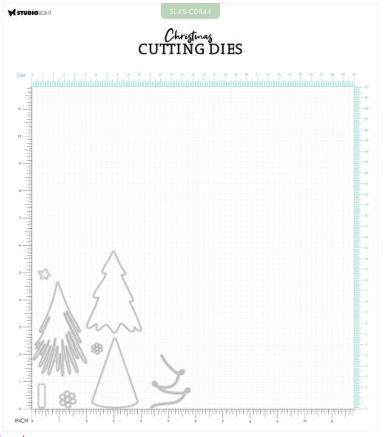 Studio Light Nr.844 Christmas Trees Essentials Cutting Die {C219}