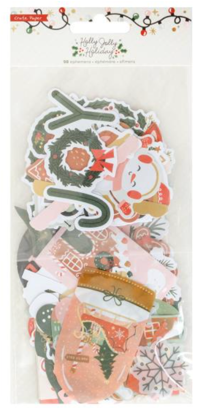 American Crafts Crate Paper Holly Jolly Icons Ephemera {D106}