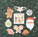 American Crafts Crate Paper Holly Jolly Icons Ephemera {D106}