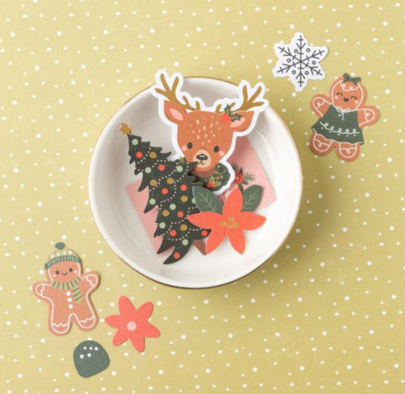 American Crafts Crate Paper Holly Jolly Icons Ephemera {D106}