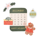 American Crafts Crate Paper Holly Jolly Icons Ephemera {D106}