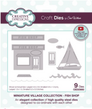 Creative Expressions Miniature Village Fish Shop Craft Dies {D124}