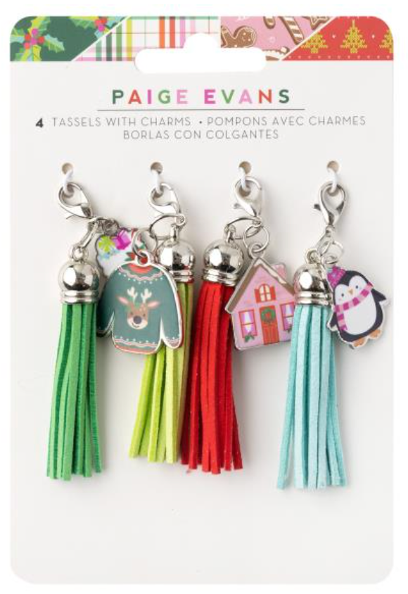 American Crafts Paige Evans Sugarplum Wishes Charm Tassels {G92}