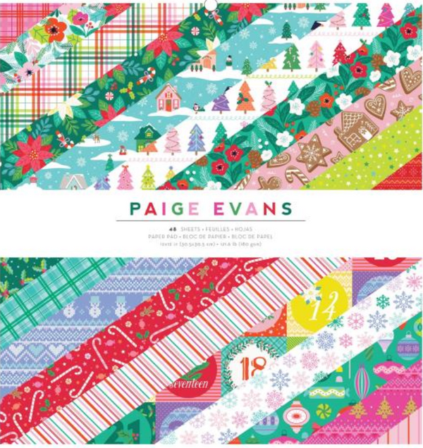 American Crafts Paige Evans 12x12 Sugarplum Wishes Paper Pad {B312}