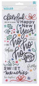 American Crafts Vicki Boutin Peppermint Kisses Phrases Thickers Stickers {B222}