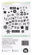 American Crafts Vicki Boutin Evergreen & Holly Mixed Chipboard Shapes {B108}