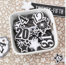 American Crafts Vicki Boutin Evergreen & Holly Mixed Chipboard Shapes {B108}