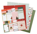 American Crafts Crate Paper 12x12 Holly Jolly Paper Pad {B411}