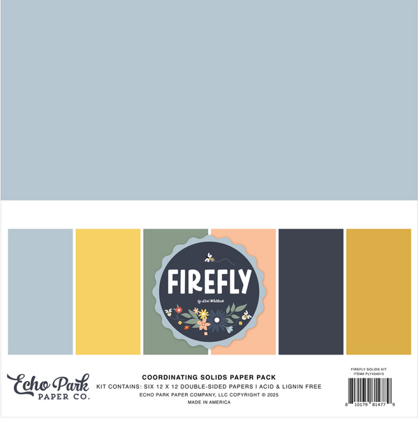 Echo Park 12x12 Firefly Solids Collection Kit {B416}