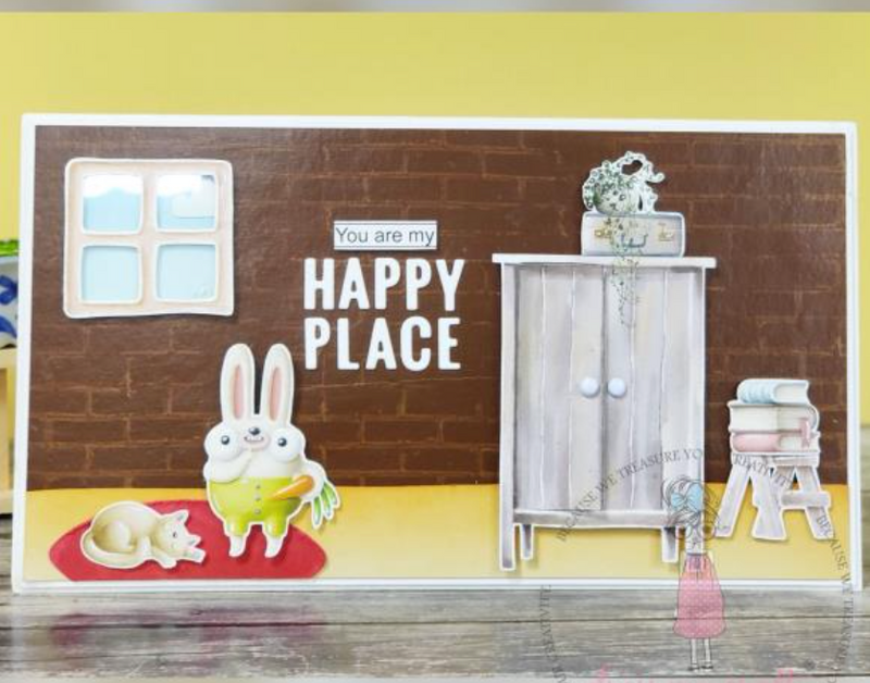 Dress My Craft A4 Cute Brick Background Transfer Sheets {F200}