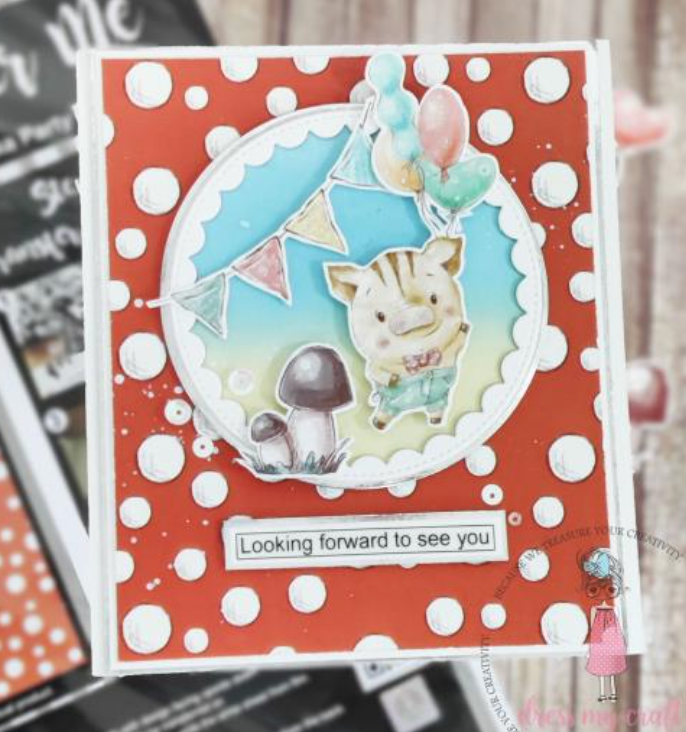 Dress My Craft A4 Polka Party Transfer Sheets {F317}